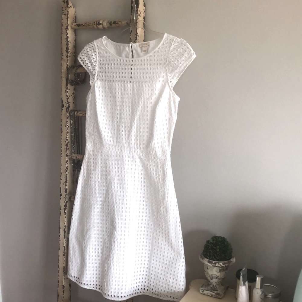 J Crew White Dress